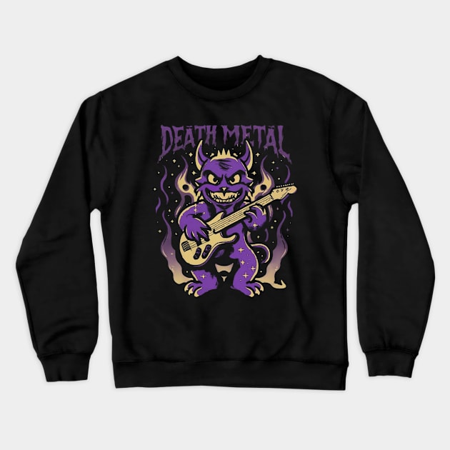 death metal Satanic Baphomet cat Crewneck Sweatshirt by Aldrvnd